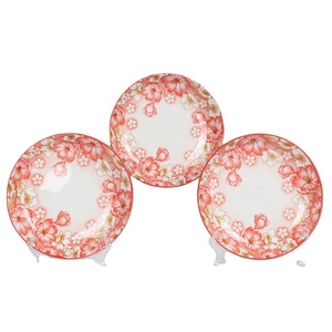 Assiettes Plates en céramique, vert, bleu, <span class=keywords><strong>rouge</strong></span>, bon marché, en porcelaine, ensembles d'assiettes à dîner en céramique, Offre Spéciale - Product Image 4