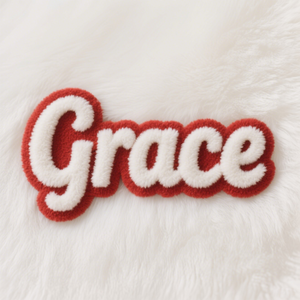 Personalizzato grande alfabeto bianco 4 pollici ferro su toppa ricamata ricamato ciniglia lettere toppe lettera per abbigliamento - Product Image 1