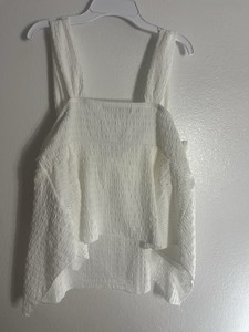 Top de Tirantes Anchos con Cuello Cuadrado y Lazo Delantero, Blanco, Tejido, Sin Mangas, Marca <span class=keywords><strong>Madden</strong></span> <span class=keywords><strong>Girl</strong></span>, Talla L, OEM ODM - Product Image 4
