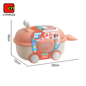 Vendita calda per fingere di giocare IN età prescolare 2 IN 1 a forma di balena giocare a casa deposito <span class=keywords><strong>auto</strong></span> medico giocattoli per bambini - Product Image 6