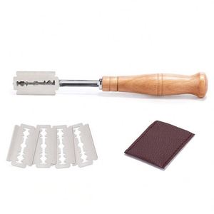 Premium <b>Hand</b> Crafted Bread Lame Included 5 Blades and Leather Protective Cover Dough Scoring <b>Tool</b> - Product Image 6