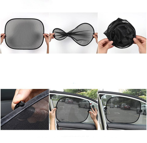 <span class=keywords><strong>Pare</strong></span>-<span class=keywords><strong>soleil</strong></span> pliable en tissu nylon pour fenêtre latérale/arrière de <span class=keywords><strong>voiture</strong></span> <span class=keywords><strong>Pare</strong></span>-<span class=keywords><strong>soleil</strong></span> en tulle noir avec <span class=keywords><strong>ventouse</strong></span> - Product Image 3