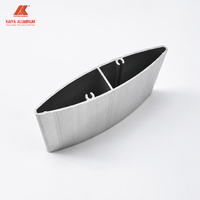 Profilé d'extrusion en aluminium pour persienne, lame de persienne solaire, section de fenêtre en aluminium pour la ventilation des façades de bâtiments
