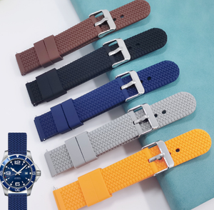JUELONG cinturino per orologio in gomma siliconica ondulata Comfort più economico 18 20 22mm cinturini per morbidezza - Product Image 1