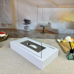 <span class=keywords><strong>Cheminée</strong></span> à alcool portable, mini-poêle décoratif d'intérieur, chauffage de table à feu véritable, foyer <span class=keywords><strong>bioéthanol</strong></span> à flamme réelle - Product Image 2