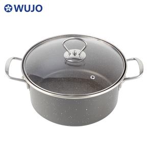 Casseroles émaillées antiadhésives <span class=keywords><strong>en</strong></span> <span class=keywords><strong>fonte</strong></span> noire, antiadhésifs, <span class=keywords><strong>avec</strong></span> <span class=keywords><strong>couvercle</strong></span> <span class=keywords><strong>en</strong></span> <span class=keywords><strong>verre</strong></span>, pour cuisson, offre spéciale - Product Image 2