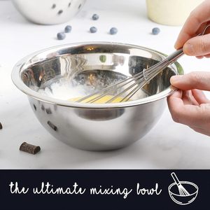 Alta Qualidade Refeição Prep Aço Inoxidável Tigela De Mistura Para Casa Geladeira E Cozinha Use 5-Piece Set - Product Image 2