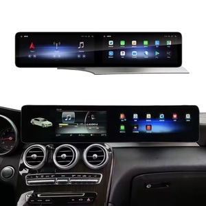 GPS de Navigation Automobile à Double Écran 12.3'' pour BENZ Classe C GLC W205 <span class=keywords><strong>C200</strong></span> C260 C300 GLC X253 NTG5.0 5.5 6.0 Multimédia Android 14.0 - Product Image 1