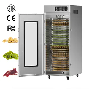 Commercial industrial fruit dryer 22 trays double-sided dehumidification stainless steel mango and Lemon dryer food dehydrator