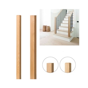 Barandilla de Madera de Roble Premium, <span class=keywords><strong>Estilo</strong></span> Rústico, Decorativa, <span class=keywords><strong>Estilo</strong></span> Granja, Postmoderna, Barandilla para Escaleras, Poste de Barandilla - Product Image 2