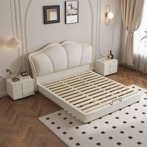<span class=keywords><strong>Lit</strong></span> double moderne en bois italien avec cadre en silicone confortable, style pétale, <span class=keywords><strong>lit</strong></span> <span class=keywords><strong>de</strong></span> princesse pour chambre <span class=keywords><strong>de</strong></span> filles et usage hôtelier - Product Image 2