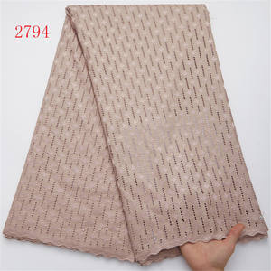 2794 livraison gratuite <span class=keywords><strong>mercerie</strong></span> blanche coudre Tissu suisse coton dentelle tissu pour femmes robes - Product Image 3