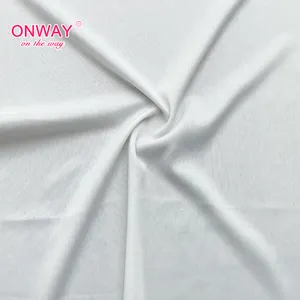 SHAOXING fabric manufactures Plain interlock lining of 100% polyester knitted cloth fabric for shirt