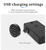 Serrure de meuble électronique sans clé, sans fil, à code numérique PIN, sécurisée, intelligente, avec carte RFID, matériel de verrouillage
