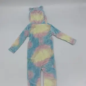 Peignoir de bain pour enfants Vente en gros Pyjamas pour enfants en peluche douce de haute qualité avec capuche mignon dégradé coloré