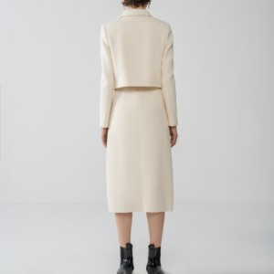 QUINNI FALDA Hecho en Vietnam Lugar de origen Cintura Vestidos Longitud Poliéster/Algodón Material Color CAQUI - Product Image 4