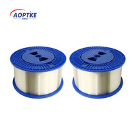 AOPTKE G657A2 G652D G657A1 Núcleo de fibra óptica 50km Cable de caída de interior desnudo Transparente 0,2mm 0,25mm Cable FTTH Comunicación CE