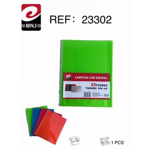 Cartella con Spirale Mnj, 20 Copertine Formato DIN A4, Organizzatore per Documenti - Product Image 3