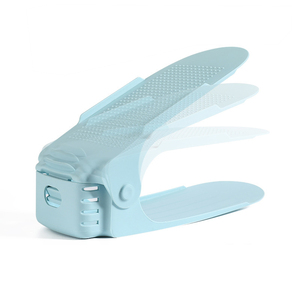 Adjustable Durable Plastic <b>Shoe</b> Organizer Space Saving Cabinet Closet Stand Footwear Support Slot <b>Shoes</b> <b>Storage</b> Rack Shoebox - Product Image 1