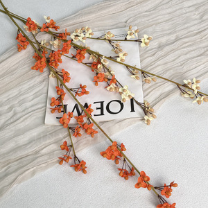 Flores Artificiales Jinxi Southern Celastrus Orbiculata, Rama Individual, Flor de Seda, Color Amarillo, Naranja, Rojo, Champán, Decoración para el Hogar - Product Image 3