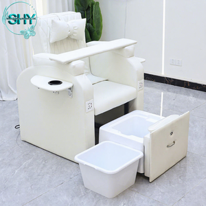 Muebles y Equipos para Salón de Belleza, Silla de Masaje de Pies Eléctrica Reclinable, Silla de Pedicura sin Plomería con Lavabo - Product Image 1