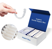 Boîte d'emballage personnalisée de qualité supérieure pour aligneurs dentaires orthodontiques en papier avec fermeture magnétique, kit Cajas Alineadores pour laboratoire dentaire