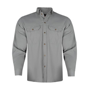 耐炎性シャツ作業安全服耐火ワークシャツ男性用メカニックワークウェア - Product Image 2