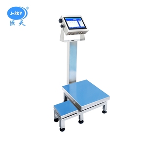 J-sky Elektronische Industriewaage Maßgefertigt 60kg 500kg Schwerlast-Bodenwaage Großes Touchscreen-Display ODM OEM - Product Image 5