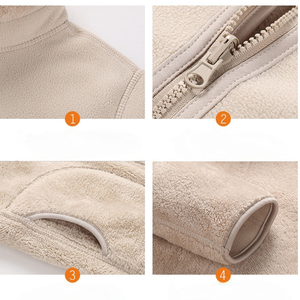 <strong>Men's</strong> Reversible Fleece <strong>Jacket</strong> Double-faced <strong>Shearling</strong> Coat Windproof Athleisure Casual Wear Plus Size Wholesale Factory Oem Odm - Product Image 6