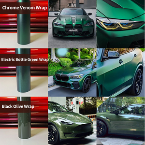 Vinilo Adhesivo Verde Venom Mate Metálico 1.52* <span class=keywords><strong>3M</strong></span> Anti-Amarillo 6.5mil Película Protectora <span class=keywords><strong>para</strong></span> <span class=keywords><strong>Autos</strong></span> Envoltura de PVC - Product Image 3