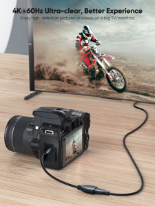 <span class=keywords><strong>Adaptateur</strong></span> Mini <span class=keywords><strong>HDMI</strong></span> vers <span class=keywords><strong>HDMI</strong></span> Cablecreation 4K 60Hz Haute Vitesse Mini <span class=keywords><strong>HDMI</strong></span> 2.0 Mâle vers Femelle Câble Mini <span class=keywords><strong>HDMI</strong></span> - Product Image 3