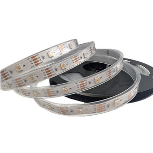 WS2815 Bande <span class=keywords><strong>LED</strong></span> programmable RGBW IP67 étanche 30 LEDs/m DC12V 10mm blanc PCB <span class=keywords><strong>LED</strong></span> <span class=keywords><strong>ruban</strong></span> lumineux éclairage architectural - Product Image 1