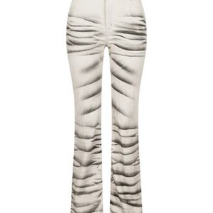 Pantalones Vaqueros Rectos de Mezclilla con Efecto Salpicado y Aerógrafo Estilo Vintage para Mujer, Venta al por Mayor - Product Image 3