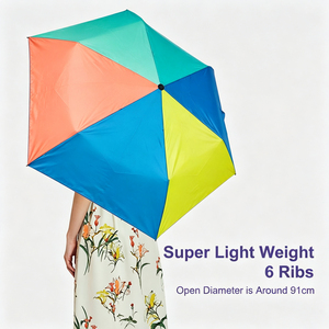 Mini Travel Parasol Portable Women's Modern Manual 3-Fold UV Protection Sun Umbrella Advertising Gift OEM