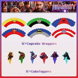 <span class=keywords><strong>Avenger</strong></span> fête décoration gâteau Surround décoration de gâteau décoration pour super-héros thème fête d'anniversaire fournitures - Product Image 2