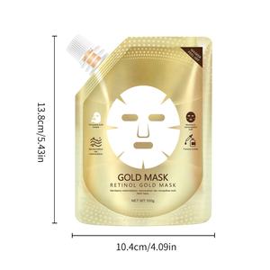 Halal Cosmetic Anti Aging Anti-wrinkle Hydrating Moisturizing Skin Care Retinol 24k Gold Facial <b>Mask</b> - Product Image 6