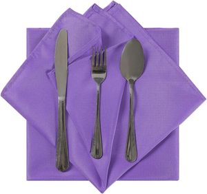 Servilletas de Tela Reutilizables al por Mayor, 100% Poliéster, Blancas, para Hotel, Boda, Restaurante, Servilletas de Mesa para Cena - Product Image 3
