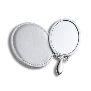 Wholesale Zinc Alloy Oval Make up Pocket <b>Mirror</b> <b>Compact</b> Cosmetic Handheld Princess <b>Mirror</b> - Product Image 2