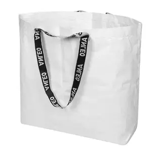PP Woven Shopping Bag RPET Non Woven Tote Bag Ramah Lingkungan dengan Laminasi