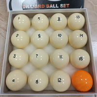 Jeu de boules de billard standard en résine personnalisable