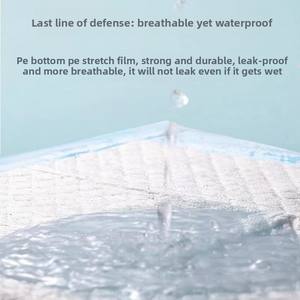 Großhandel Maßgefertigte Umweltfreundliche Leinen Wiederaufladbare Haustier-Welpenunterlagen Verdickte Hundewindeln Saugfähig Dropshipping - Product Image 4