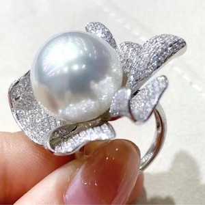 Pulsera de Plata S925 Estilo Europeo Americano para Mujer, Diseño Nuevo con Boca Móvil, Anillo de Perla Natural, Caja de Regalo - Product Image 2