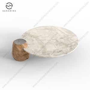 Mesa Auxiliar de Mármol Calacatta Viola Moderna de Lujo Italiana, Mesa de Centro Cuadrada para el Hogar, Oficina, Muebles de Sala de Estar - Product Image 3