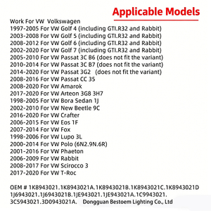 Feux de plaque d'immatriculation de <span class=keywords><strong>voiture</strong></span> 12V, lampe LED, accessoires automobiles <span class=keywords><strong>pour</strong></span> Skoda Seat Leon Ibiza VW Golf 4 5 6 7 MK4 MK7 Passat CC Polo Scirocco - Product Image 5