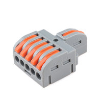 Connecteurs de câblage en nylon PA66 RuuiPul LT-15 Femelle pour série 1 entrée 5 sorties 32A 450V pour éclairage LED et écrans d'affichage