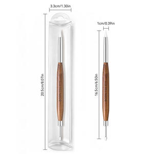 BORN PRETTY Lápiz de Doble Punta para Decoración de Uñas, Herramienta de Tallado de Doble Extremo para Diseños Intrincados y Efecto Degradado con Mango de Madera - Product Image 6