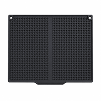 Tapis d'égouttage épais en silicone 45x30cm, antidérapant, résistant à la chaleur, incliné, pour sécher la vaisselle et les ustensiles de cuisine sur le comptoir