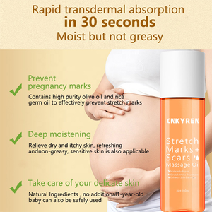 عضوي لميزة تبييض الجسم لإزالة علامات التمدد الندوب يساعد على الحفاظ على مرونة الجلد الحمل أكثر أمانًا - Product Image 4