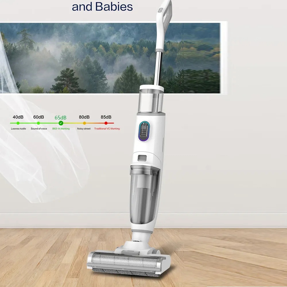 Wet And Dry floor washer Manufacturer with Self-cleaning Cordless Wet Dry Vacuum Cleaner