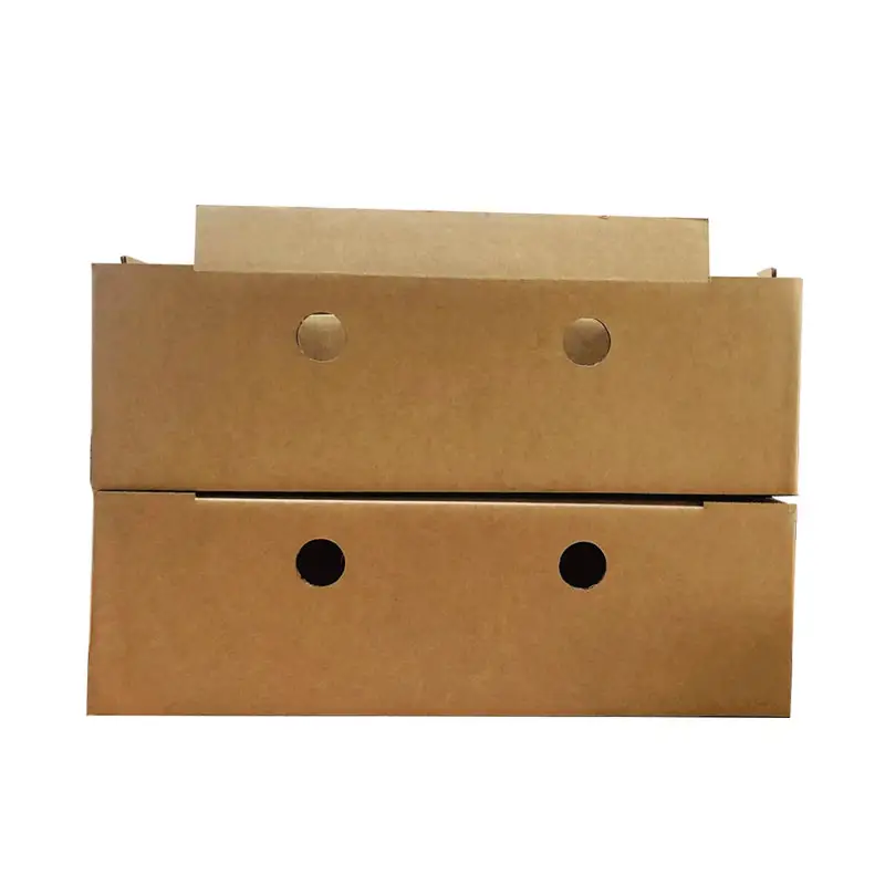 Kotak hadiah kerat kertas kotak hadiah sayuran dan buah karton bergelombang cetak kustom
